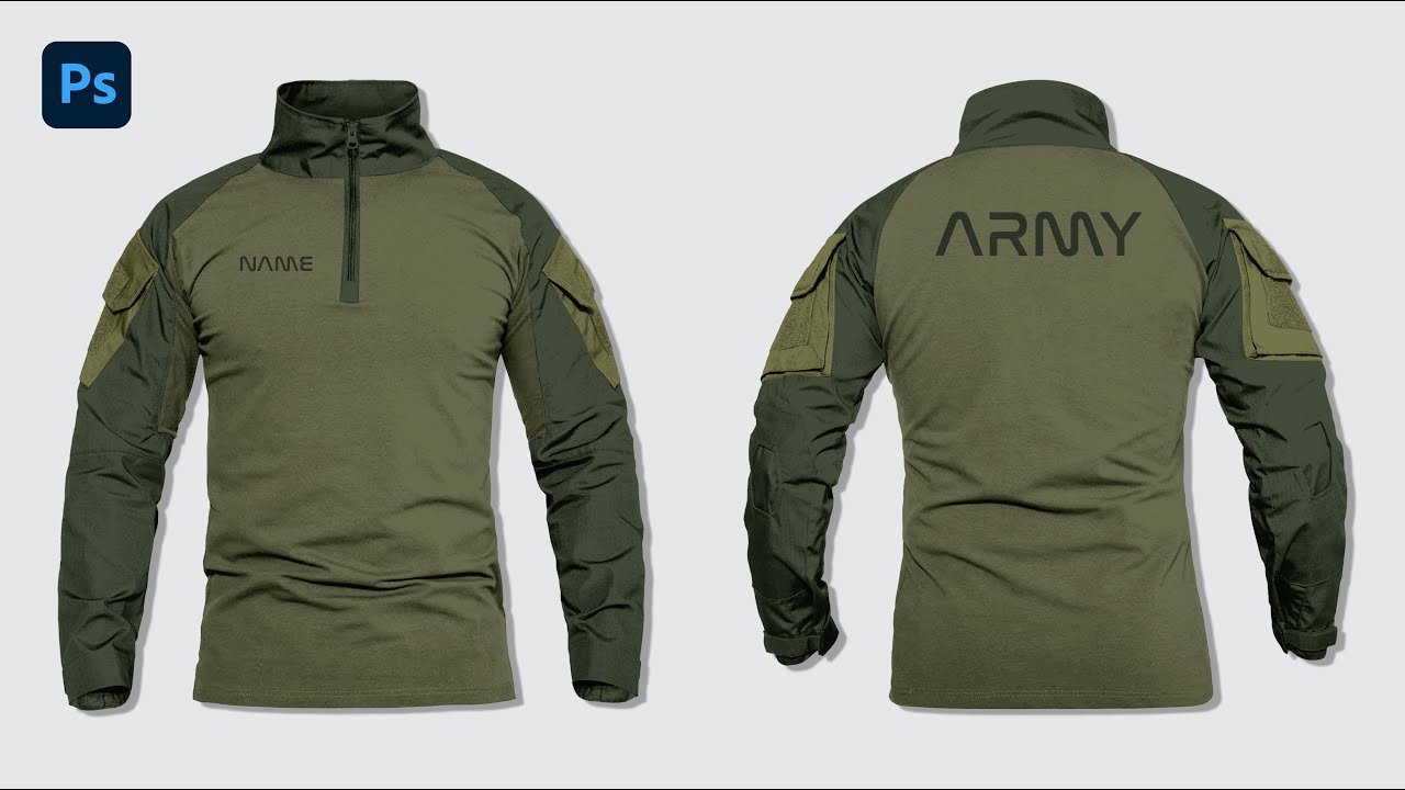 Mockup Kemeja Tactical Konveksi Surabaya